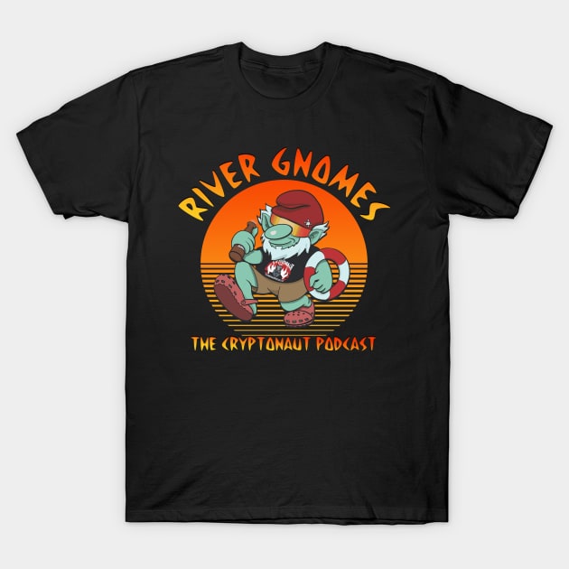 River Gnomes ( Hobie Summer Time ) Art by Axy Alvarado T-Shirt by The Cryptonaut Podcast 